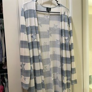 Light thermal long cotton sweater